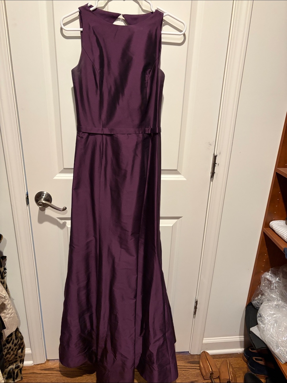 Monique Lhuillier Plum Purple Sleeveless Gown